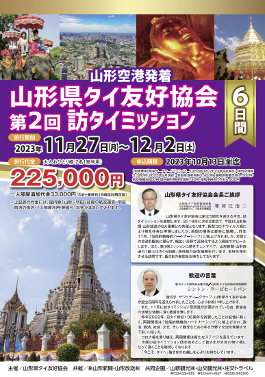 第2回訪タイミッション ご案内チラシ